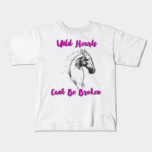 "Wild Hearts Can't Be Broken" Kids T-Shirt